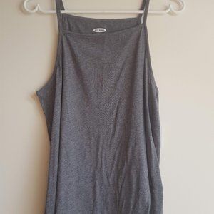 Old Navy gray square neck tank top NWT L